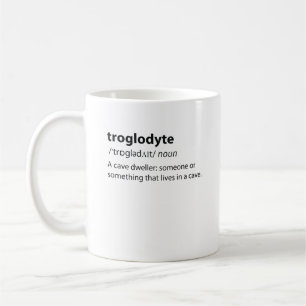 Caneca De Café Troglodyte - Espeleologia De Cavernas Engraçadas