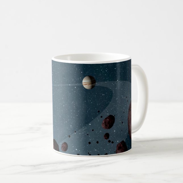 Caneca De Café Trojans Asteroides. (Frente Esquerda)