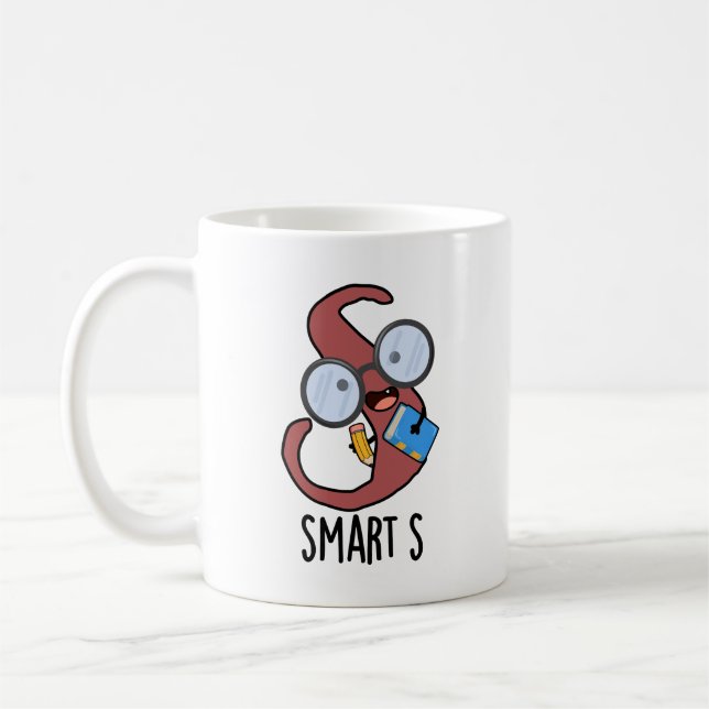Caneca De Café Trola Inteligente do Alfabeto Engraçado S  (Esquerda)