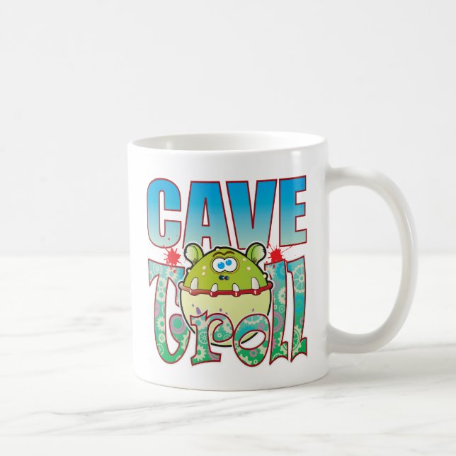 Caneca De Café Troll da caverna (Direita)