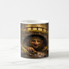 Caneca De Café Troll Norueguês se Escondendo Debaixo da Ponte, Ca