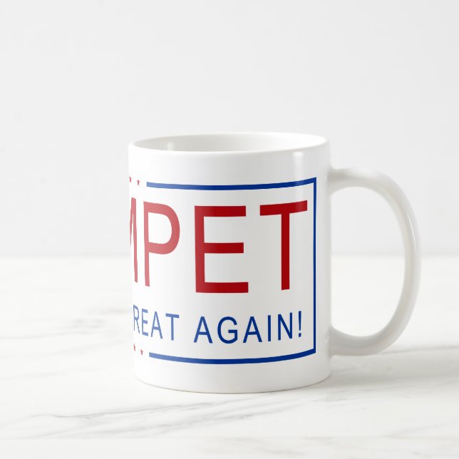 Caneca De Café TROMBETA - faça o excelente da música outra vez! (Direita)