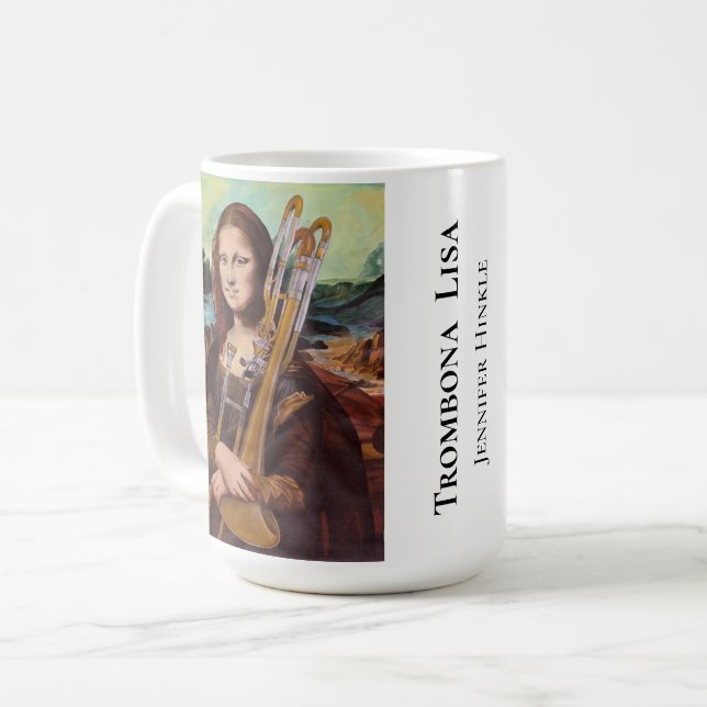 Caneca De Café Trombona Lisa Mug (Frente Esquerda)