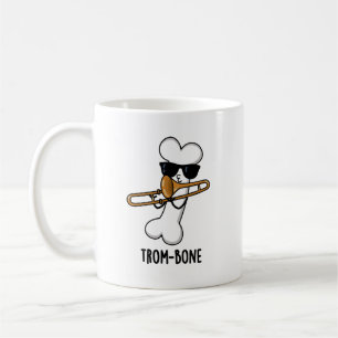 Caneca De Café Trombone de Música Engraçado com Trom-bone