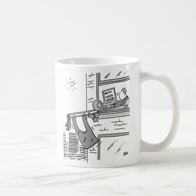 Caneca De Café Trombonista prende sua lavagem (Direita)