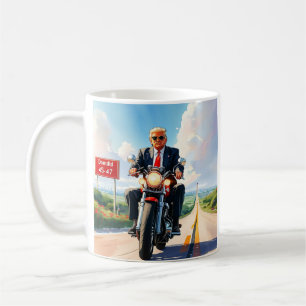 Caneca De Café Trombose na moto do passado de 47 signo Belo EUA