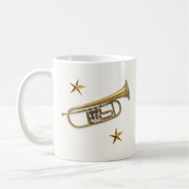 Caneca De Café Trompetista Músico Feliz Aniversário