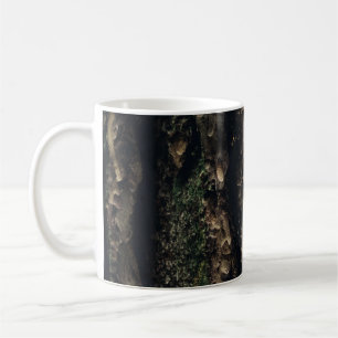 Caneca De Café Tronco de árvore marrom e preta