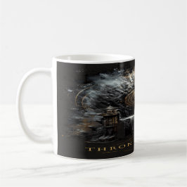 Caneca De Café Trono de Poeira Fantasia Sombria