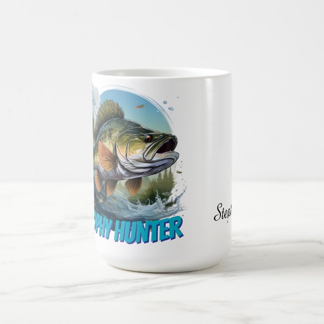 Caneca De Café Trophy Bass Hunter Customizable  (Centro)