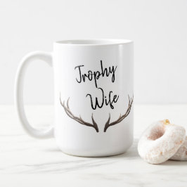 Caneca De Café Trophy Wife Horns se diverte