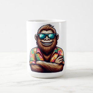 Caneca De Café Tropical/Beach yeti/bigfoot