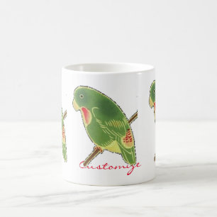 Caneca De Café Tropical Green Parakeet Thunder_Cove