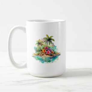 Caneca De Café Tropical Island Mug