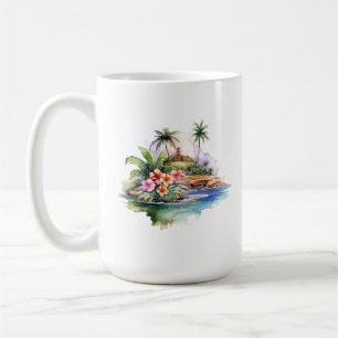 Caneca De Café Tropical Island Mug