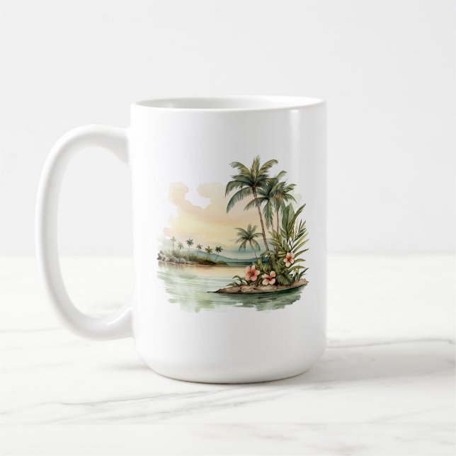 Caneca De Café Tropical Island Mug (Esquerda)
