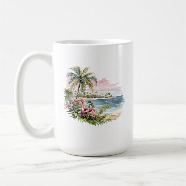 Caneca De Café Tropical Island Mug (Esquerda)