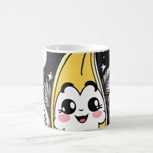 Caneca De Café Tropical Kawaii Cute Banana