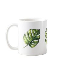 Tropical Leaf Mug - Elegância Inspirada na Naturez
