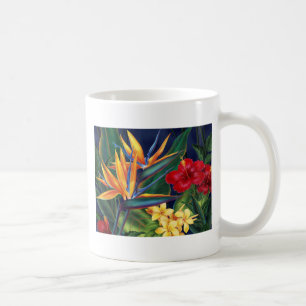 Caneca De Café Tropical Paraíso Clássico - Lama Branca