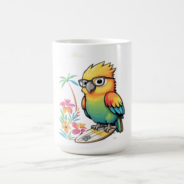 Caneca De Café Tropical Parrot Chill Vibes – Sunset Beach  (Centro)