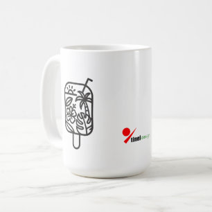 Caneca de Café Tropical Summer Sips   Linha Minima