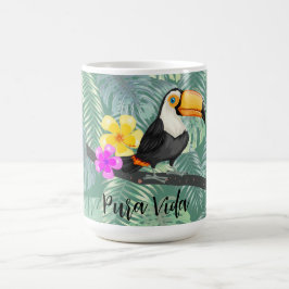 Caneca De Café Tropical Toucan Pura Vida