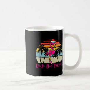 Caneca De Café Trópico Trópico De Palmas De Natal Flamingo Palm