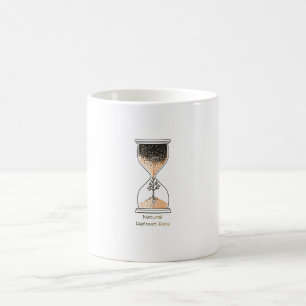 Caneca De Café Troque Pixels por Pétalas - Relógio de Areia Minim