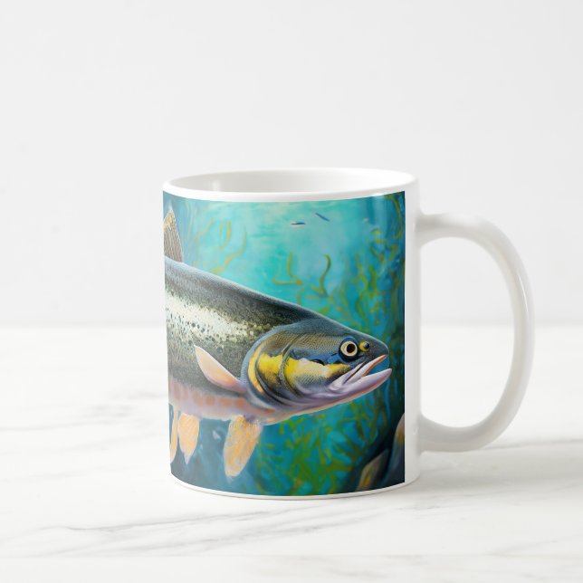 Caneca De Café Trout Fish Fish Fish Cumba (Direita)