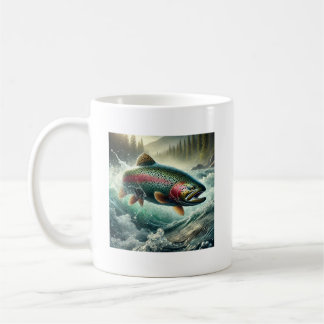 Caneca De Café Trout Illustration 