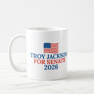 Caneca De Café Troy Jackson para Senado Eleição 2026 no Maine