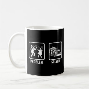 Caneca De Café Truck Driver Problema Resolvido Wife Husband
