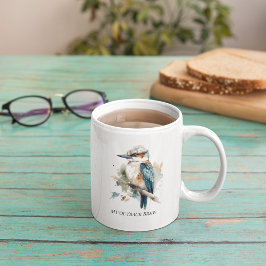 Caneca De Café True Blue Kookaburra, custom