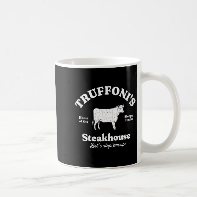 Caneca De Café Truffoni's Steakhouse Home Of The Sloppy Steaks  (Direita)