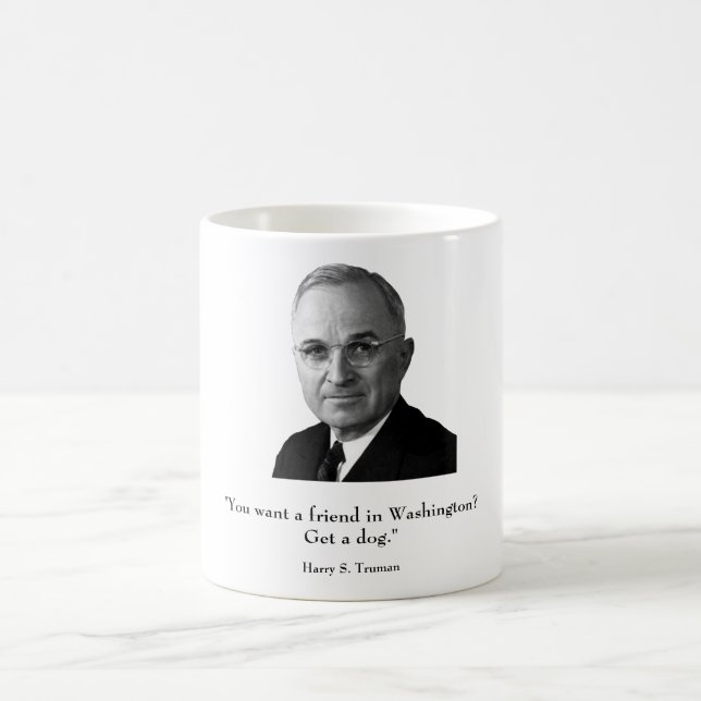 Caneca De Café Truman e citações engraçadas (Centro)
