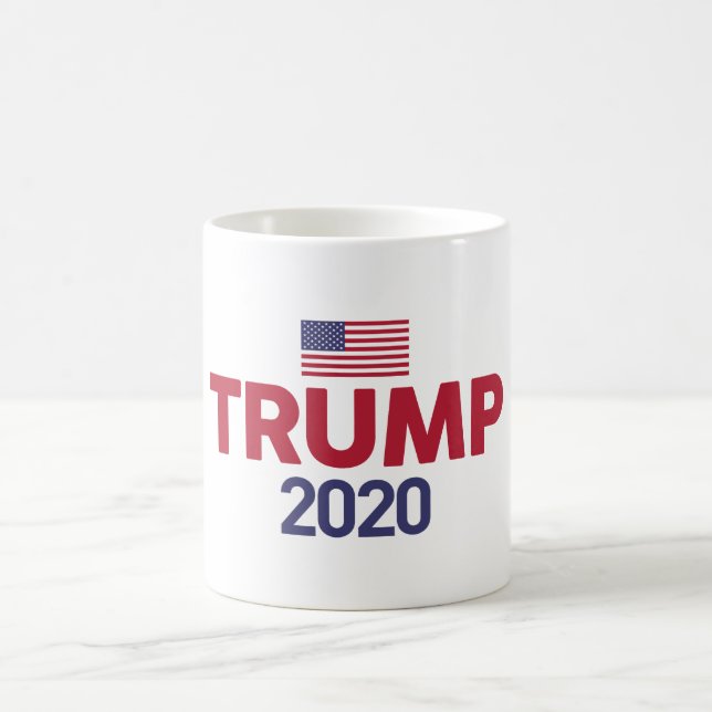 Caneca De Café Trump 2020 US Flag Mug (Centro)