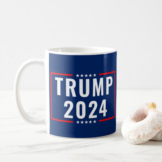 Caneca De Café Trump 2024 (Com Donut)