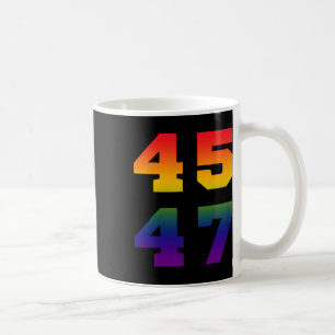 Caneca De Café Trump 2024 45 47 Sinalizador do Orgulho Lgbt Rainb