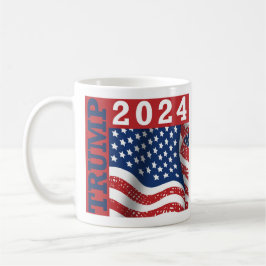 Caneca De Café Trump 2024 American Flag