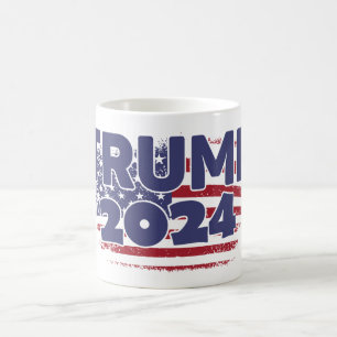 Caneca De Café Trump 2024 - American Flag