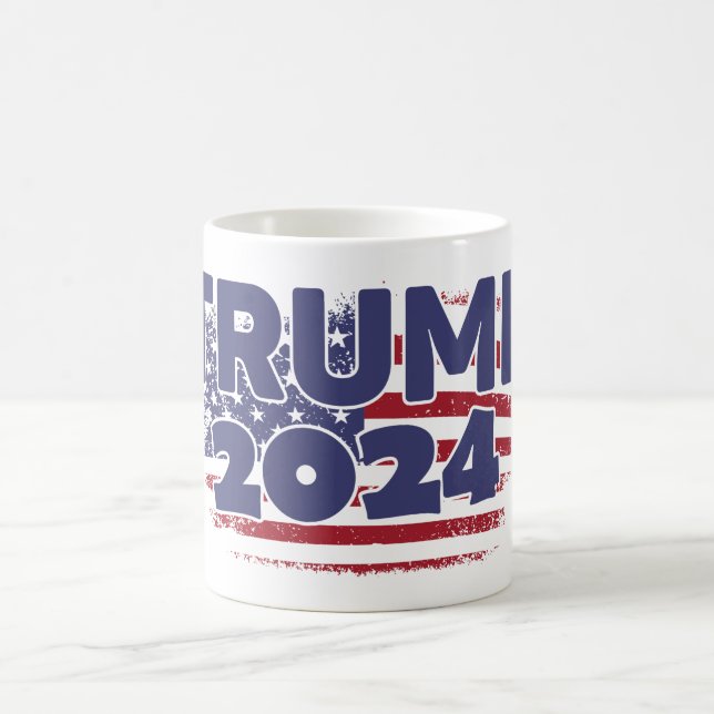 Caneca De Café Trump 2024 - American Flag (Centro)