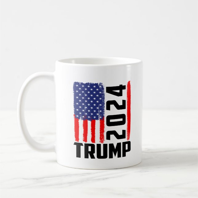 Caneca De Café Trump 2024 Campaign Mug (Esquerda)