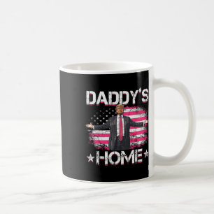 Caneca De Café Trump 2024 Daddys Home Funny Trump Pink