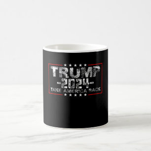 Caneca De Café Trump 2024 Devolva a América Política Vintage