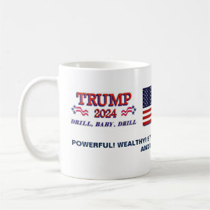 Caneca De Café Trump 2024 Drill Baby Drill Mug