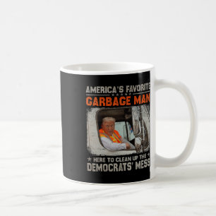 Caneca De Café Trump 2024 Eletion Trump Garbage Man Vote Trump P