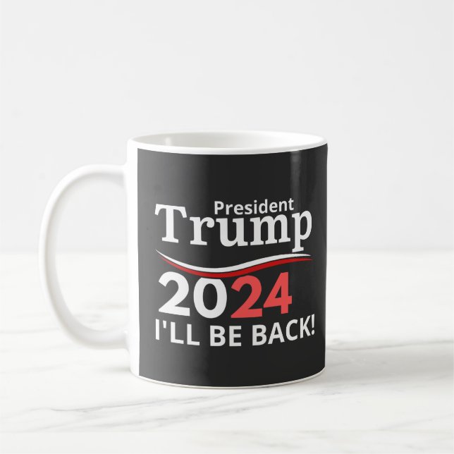 CANECA DE CAFÉ TRUMP 2024 - EU VOLTAREI! (Esquerda)