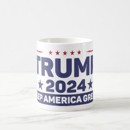 Caneca De Café Trump 2024 - Keep America Excelente