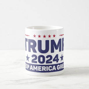 Caneca De Café Trump 2024 - Keep America Excelente